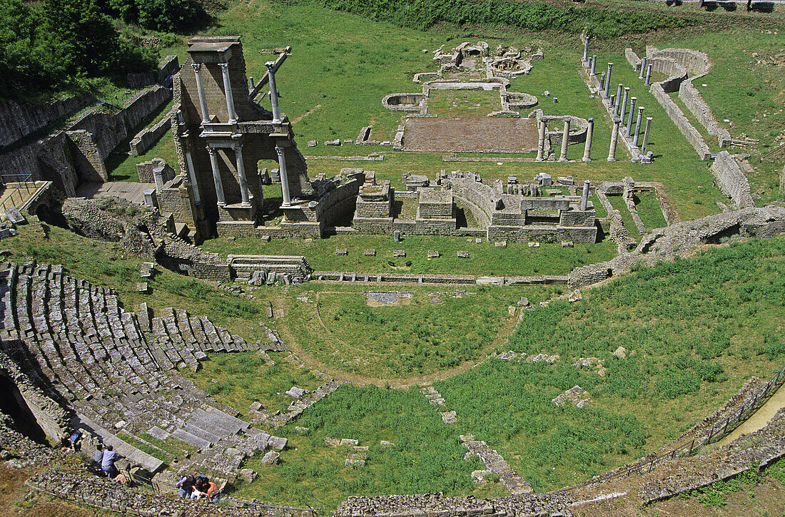 Roman ruins, Volterra. Tuscany, Italy