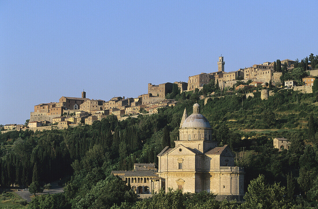 Church of the Madonna di San Biagio (16th century), Montepulciano. Tuscany, Italy