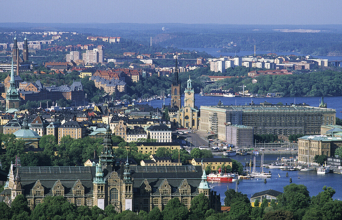 Overview. Seen from Kaknas Tornet. Stockholm. Sweden.