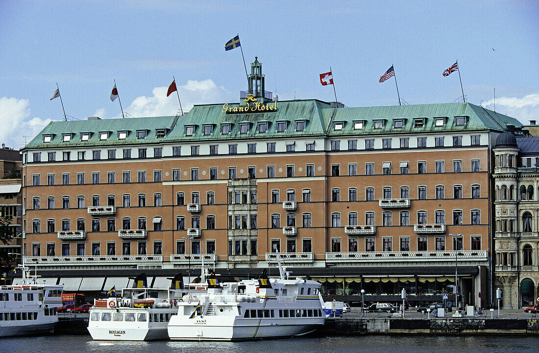 Grand Hotel. Dock. Stockholm. Sweden.