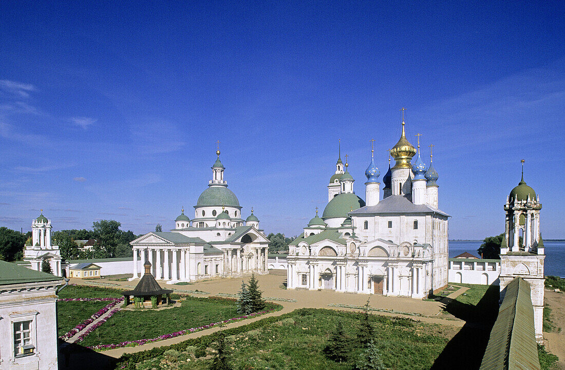 Spaso-Yakovlevsky Monastery (Monastery of St. Jacob Saviour) founded in the late 14th century, Rostov the Great. Golden Ring, Russia