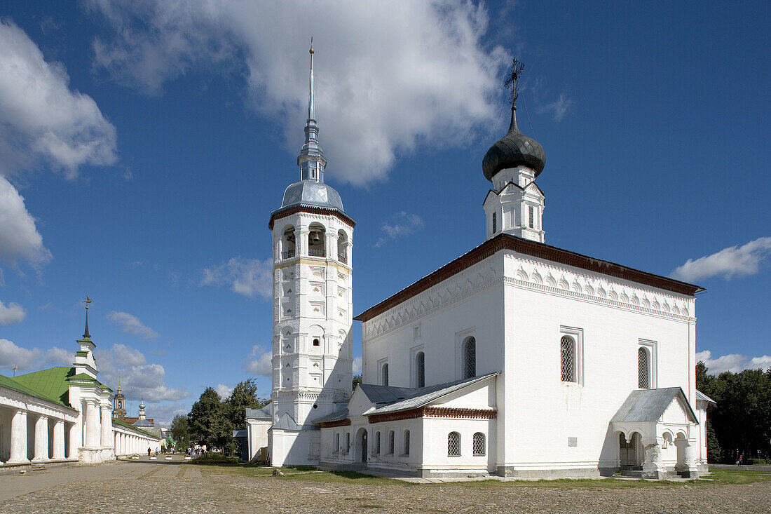 Church by trading arcades, Suzdal. Golden Ring, Russia