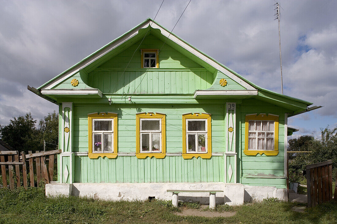 Typical houses, Kidekcha near Suzdal. Golden Ring, Russia