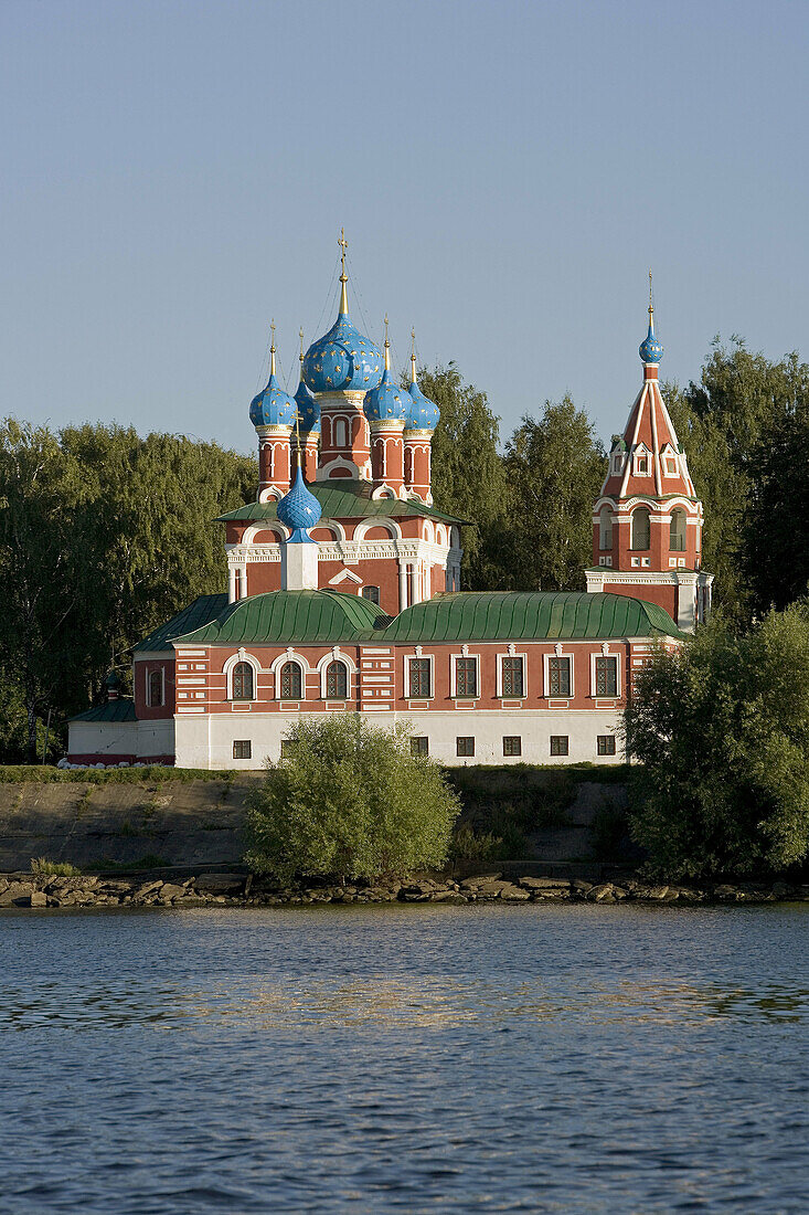 Church of St. Demetrius on Blood by Volga River, Kremlin of Uglich. Golden Ring, Russia