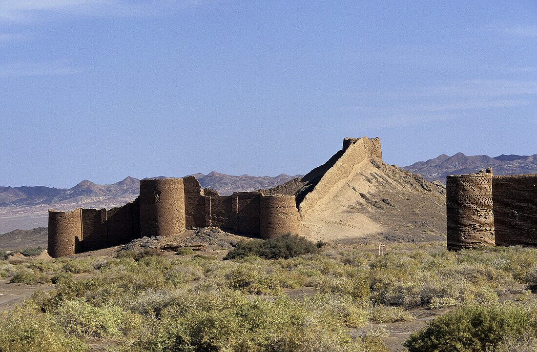 Caravanserai. Dasht-E-Kavir desert. Iran.