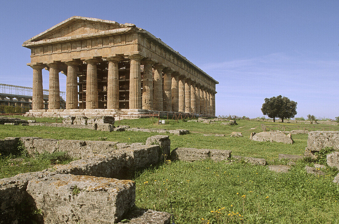 Temple of Neptune, Paestum. Campania, Italy