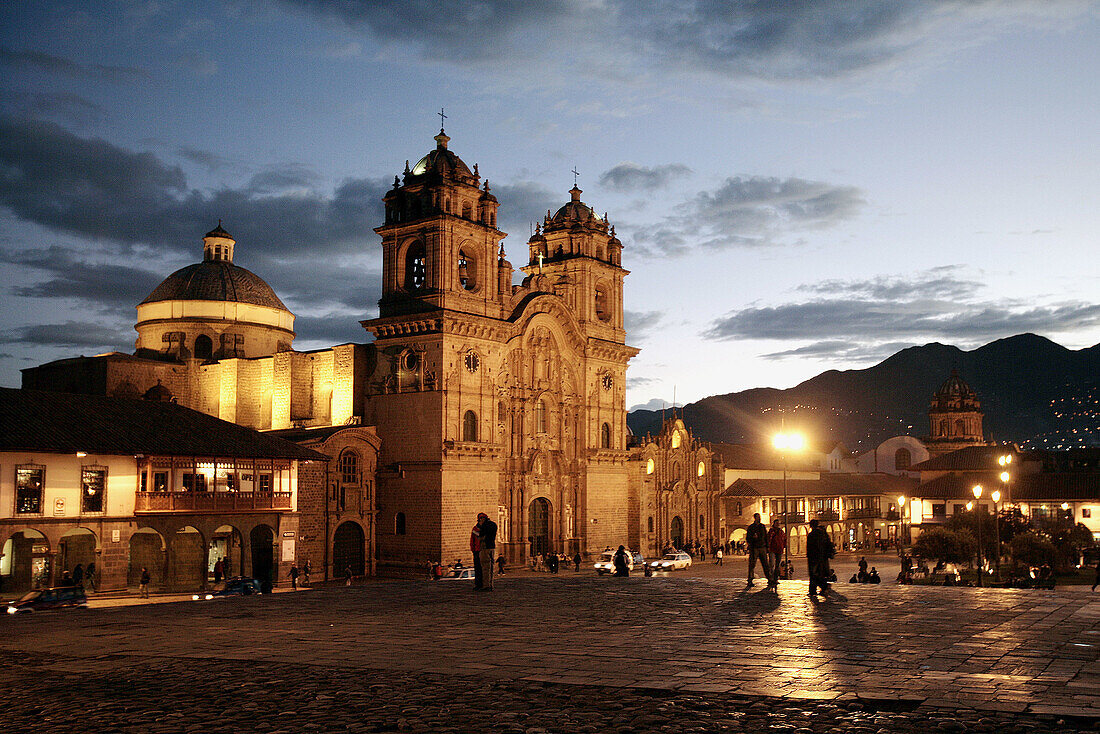 Cathedral at Plaza de Armas square. Cuzco, Peru