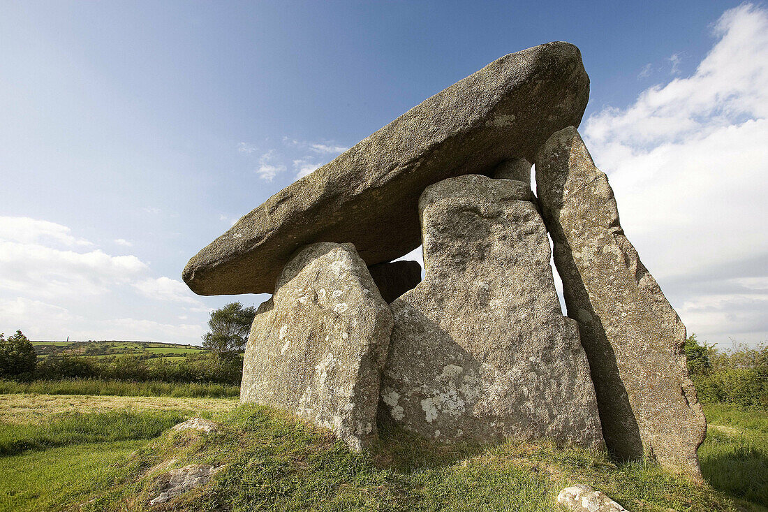 Trethevy Quoit. Bronze Age. Bodmin Moor. Cornwall. England. UK.