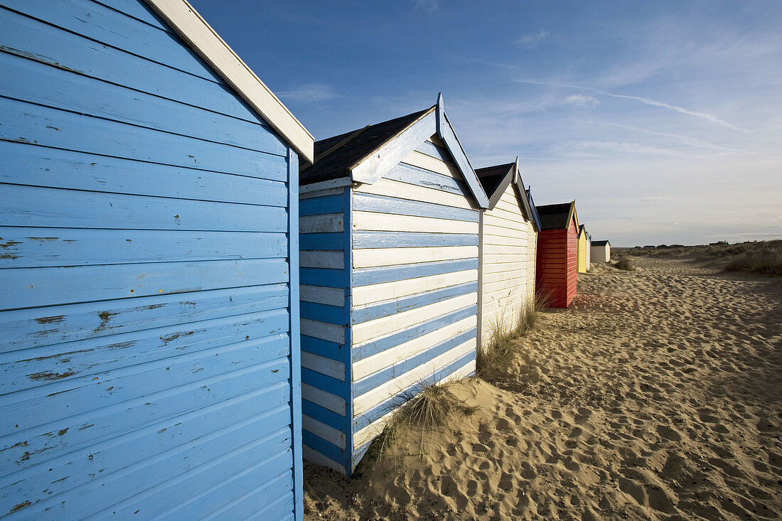 Beach Huts Southwold Suffolk UK