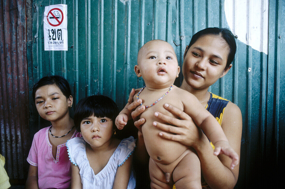 Burmese refugees Phuket. Thailand.
