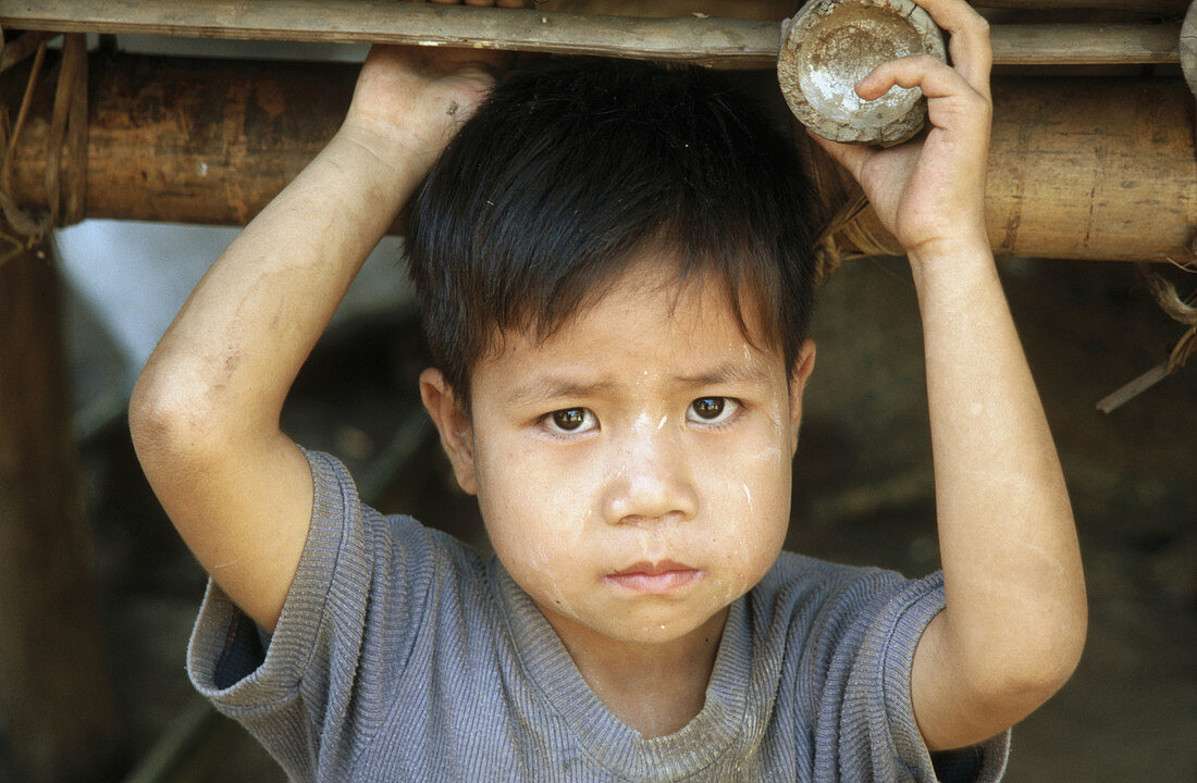 Lahu tribal village, Nasiri, near Chiang Mai. Thailand.