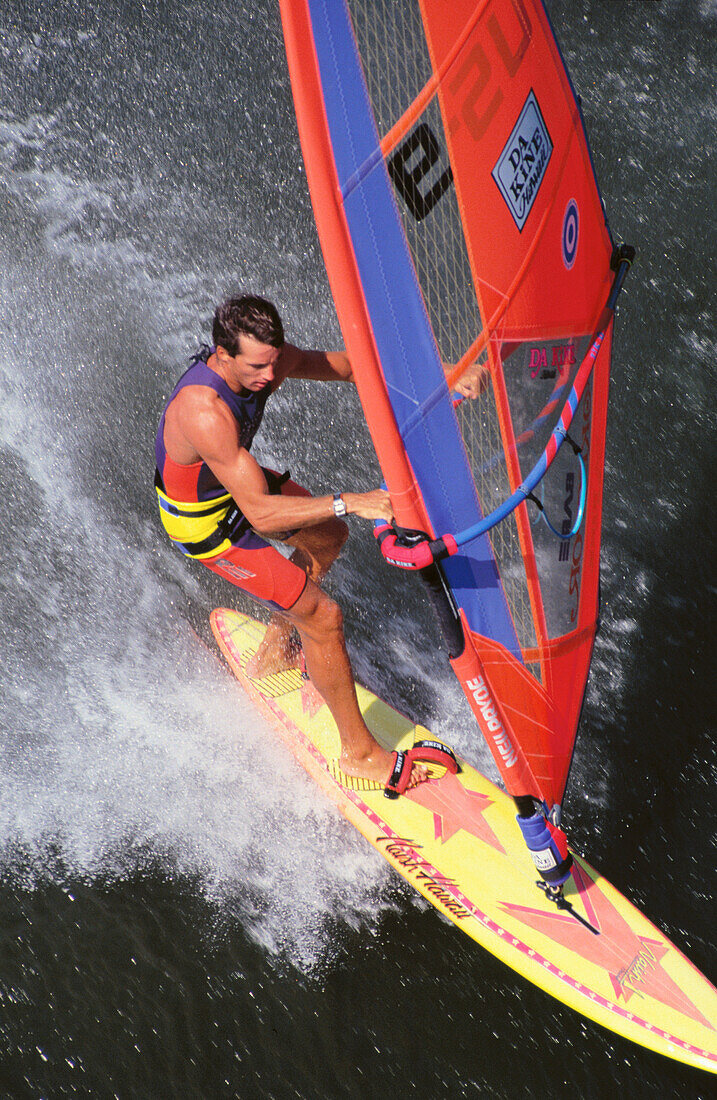 Windsurfing, Columbia River. Oregon. USA