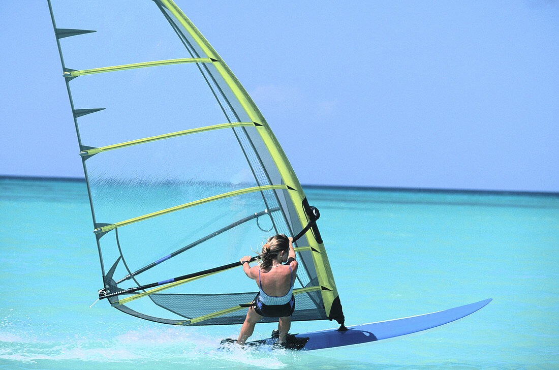 Windsurfing. Aruba. Netherlands Antilles