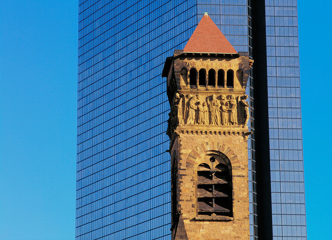 Baptist church. John Hancock Tower. Boston. Massachusetts. USA