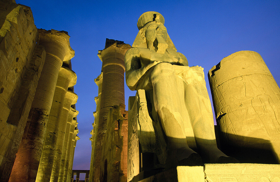 Ramses II statue. Temple of Luxor. Egypt