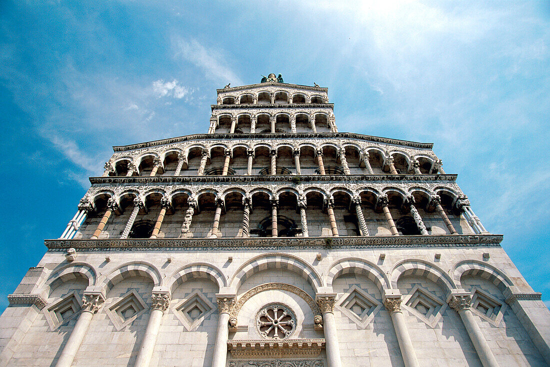 San Michele in Foro church. Lucca. Tuscany. Italy
