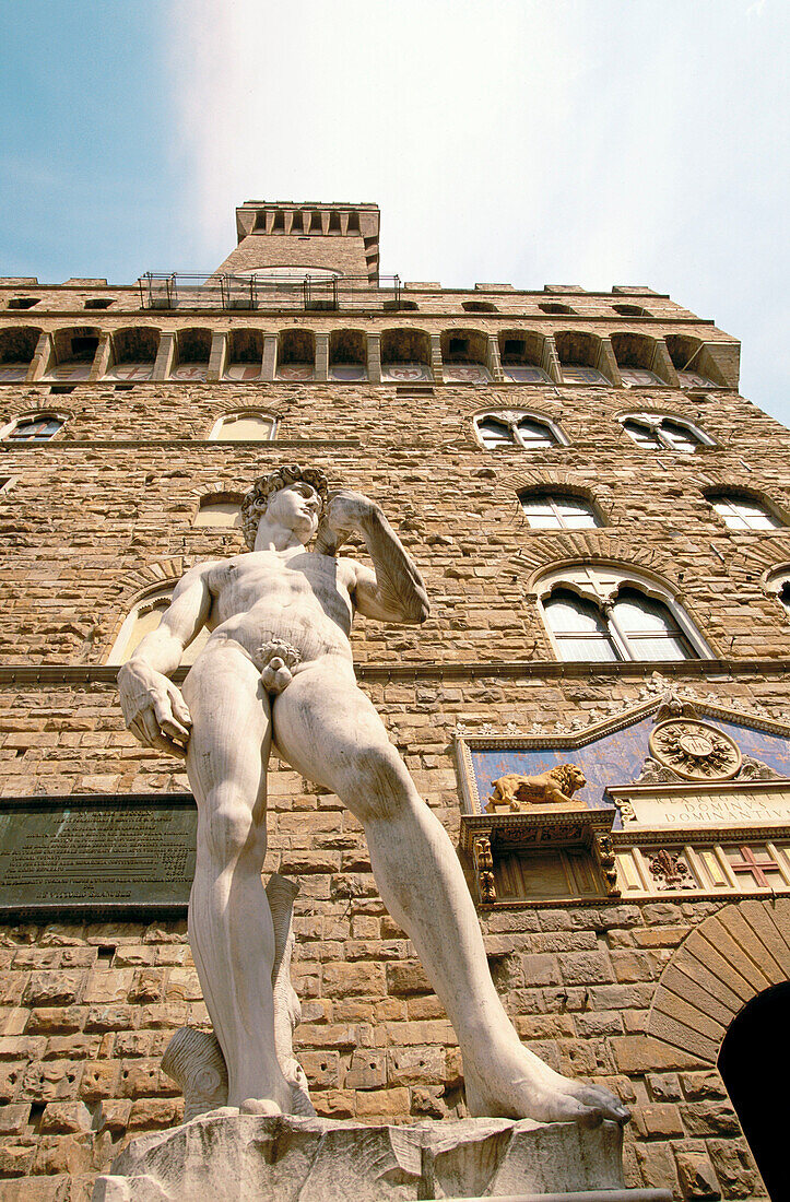 Statue of David. Piazza della Signoria. Florence. Tuscany. Italy