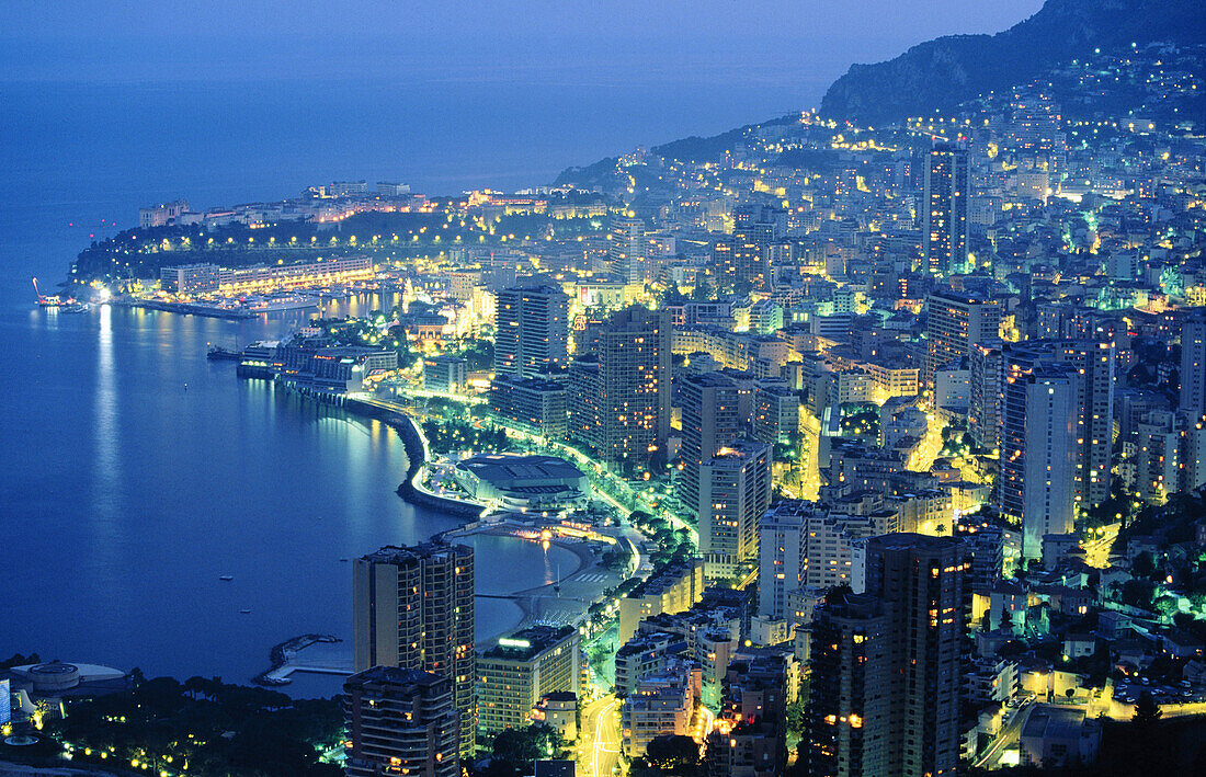 Montecarlo seen from Vista Palace Hotel. Monaco