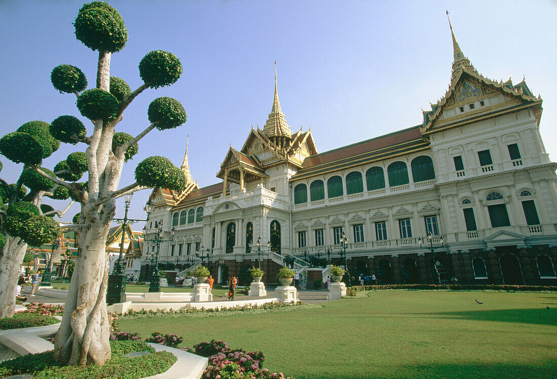 Chakri-Mahaprasad. Grand Palace complex. Old Bangkok. Thailand