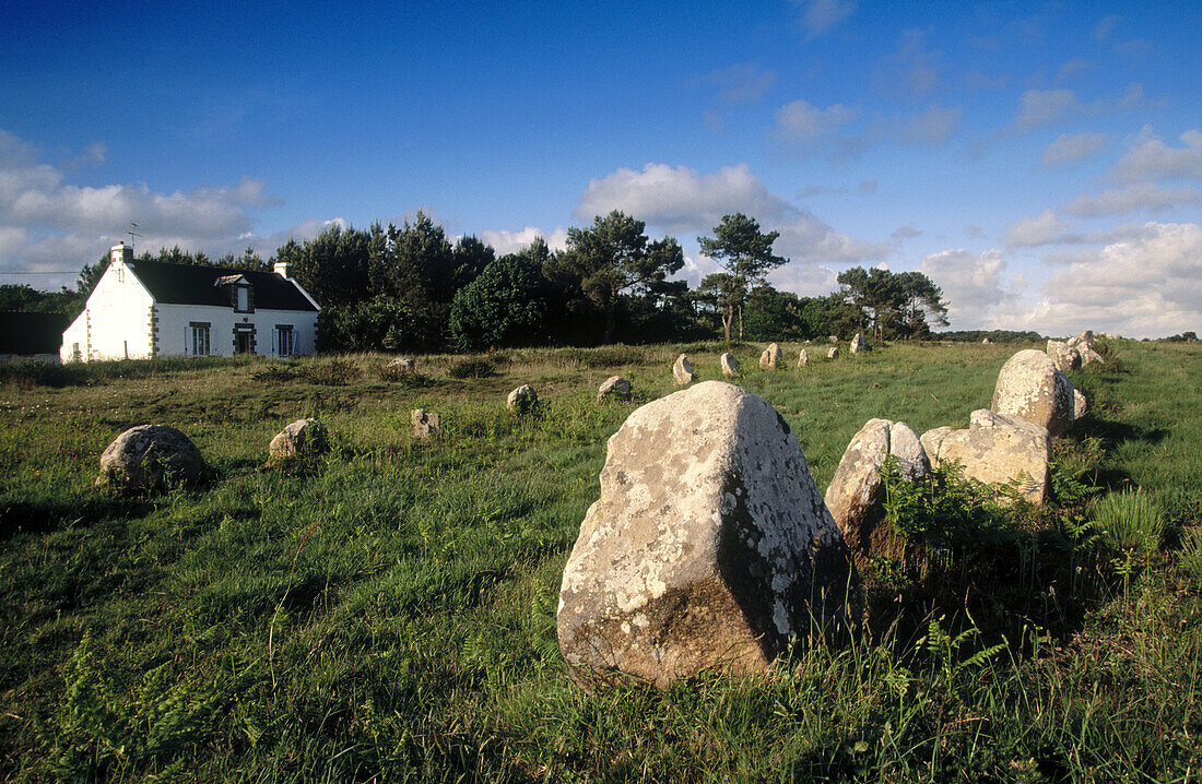 Megalithic stone. Carnac. Bretagne. France
