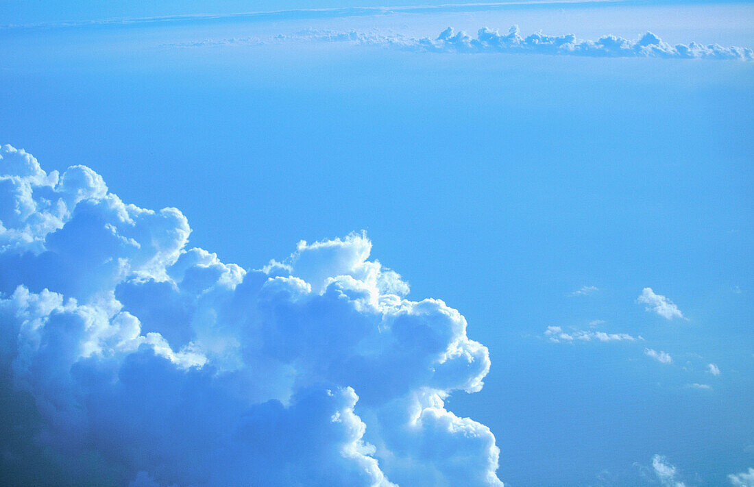 Blue clouds over Pacific. Bora Bora. French Polynesia