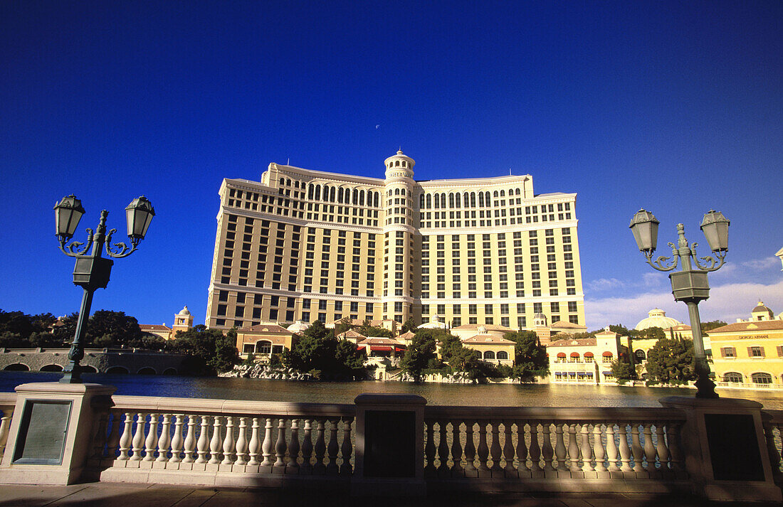 Hotel and Casino Bellagio in las Vegas Boulevard. Las Vegas. Nevada. USA