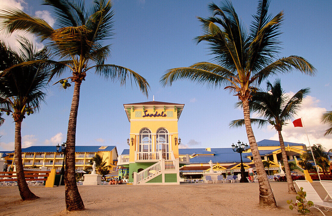 Sandals Resort and Causeway beach. Rodney Bay. Santa Lucia. West Indies. Caribbean