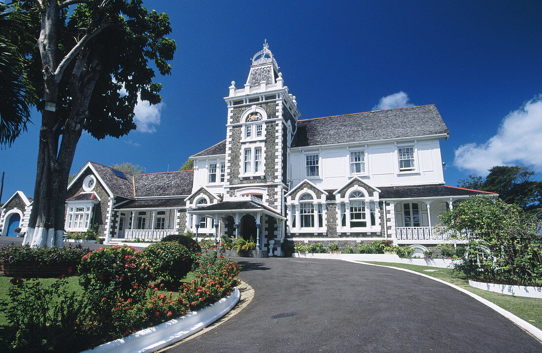 Government House. Castries. Santa Lucia. West Indies. Caribbean