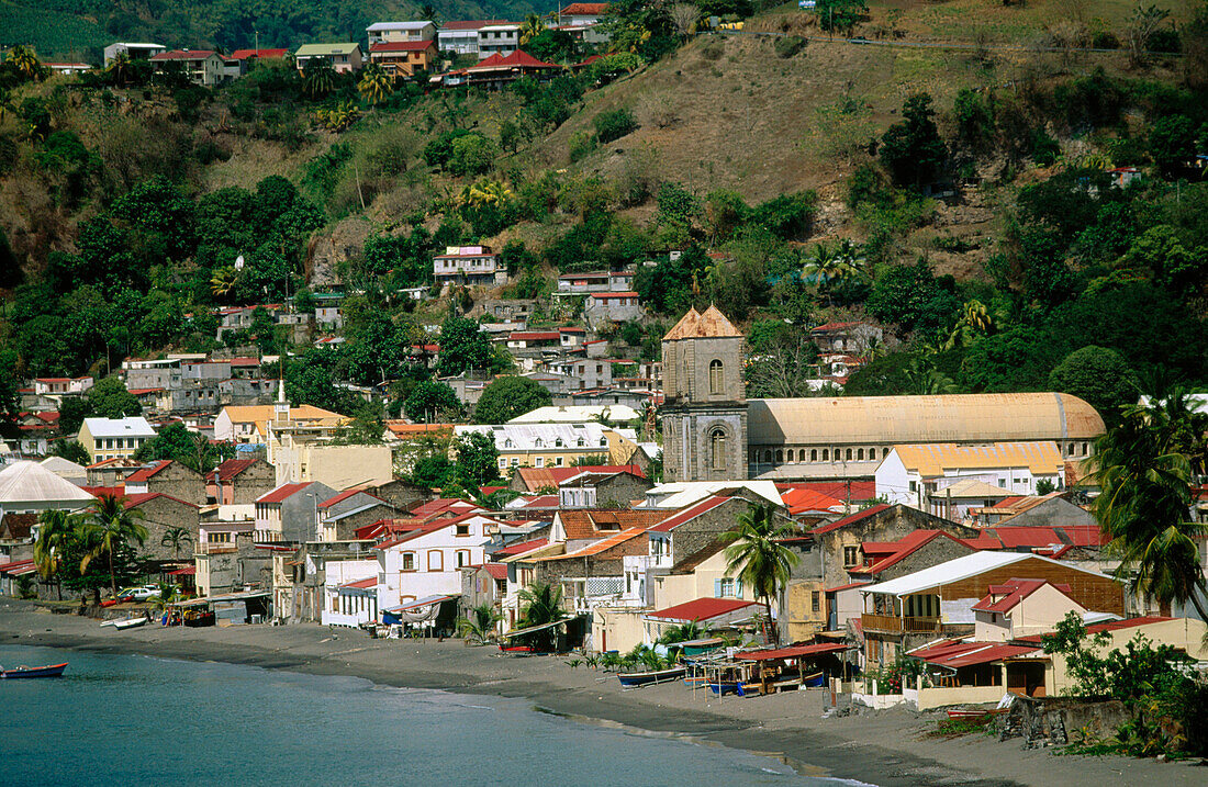 Sainte Pierre in Martinique Island. French West Indies