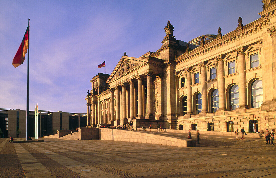 West side of the Reichstag. Berlin. Germany