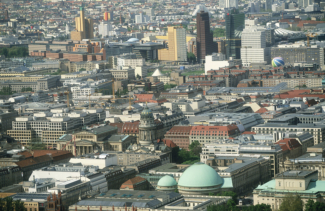 Potsdamer Platz view from Television Tower. Berlin. Germany