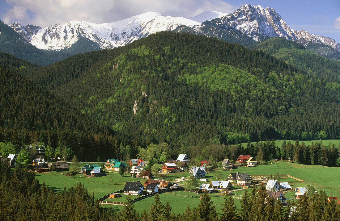 Zakopane, a mountain resort in Tatra Mountains. Carpathian Mountains. Poland