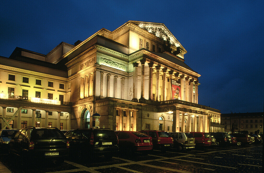 The Grand Theater in Plac Teatralny. Warsaw. Poland