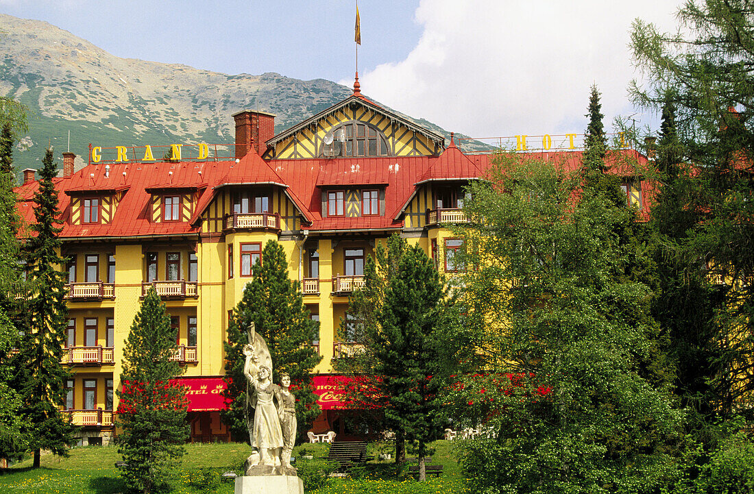 The Grand Hotel in Stary Smokovec, the main mountain resort town in the High Tatras. Slovakia