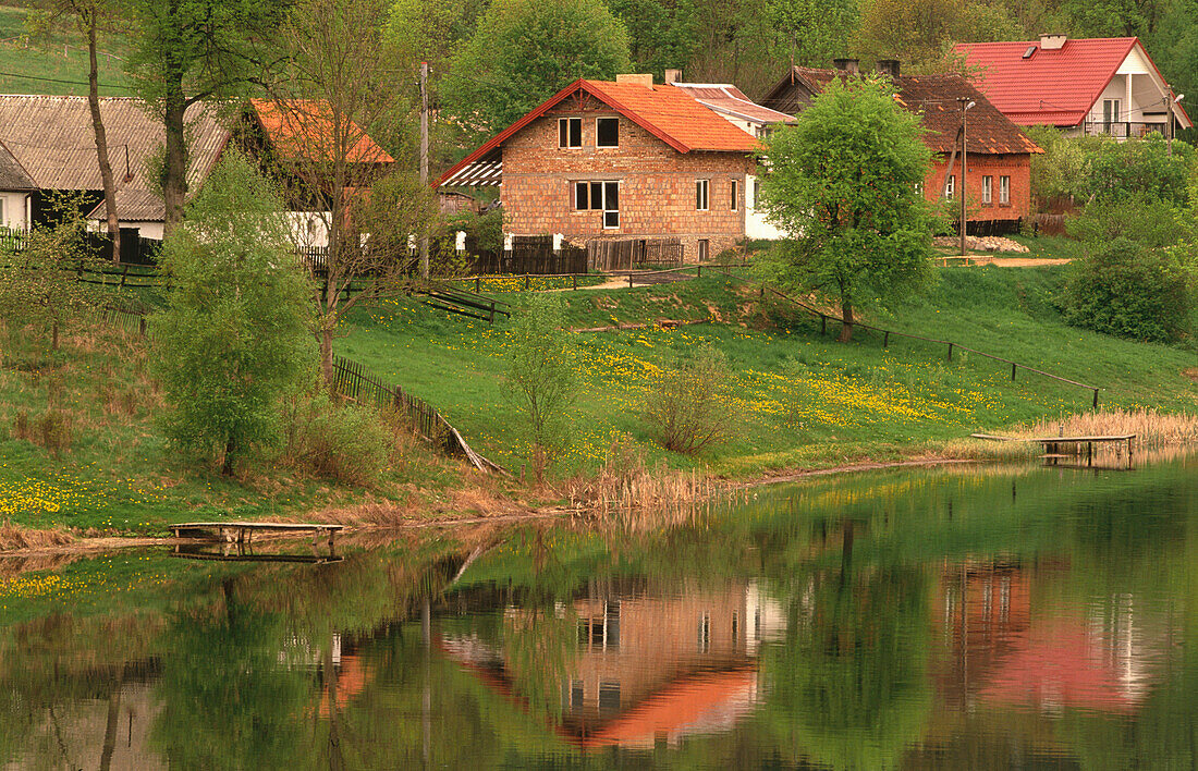 Rapaty Village in Warmia-Mazury Region. Poland