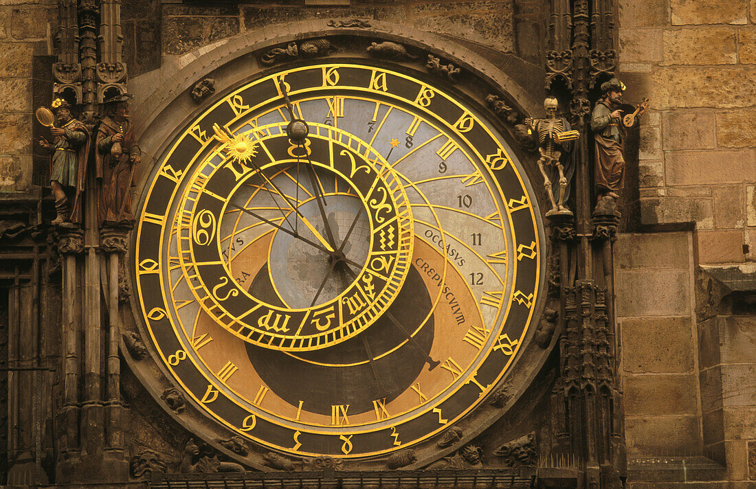 Old Town Hall astronomical clock. Prague. Czech Republic