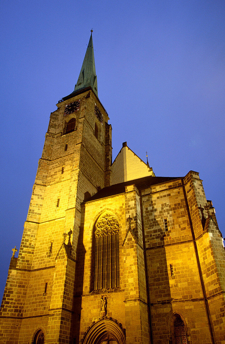 St Bartholomew Church (b.1390). Namesti Republiky (The Square of the Republic). Plzen. West Bohemia. Czech Republic