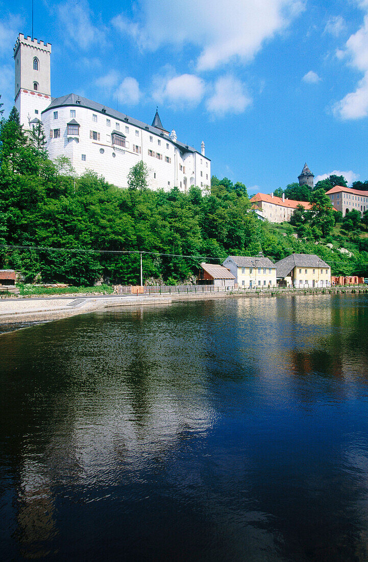 Lower Castle (B.1330). Rozmberk Nad Vltavou. Town above Vltava river. South Bohemia. Czech Republic