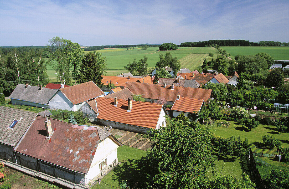 View from castle. Kamen. South Bohemia. Czech Republic