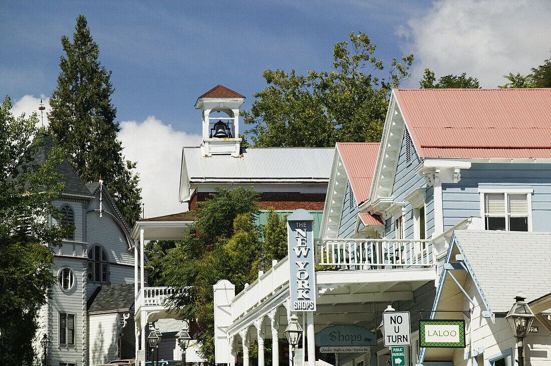 Broad Street in Nevada City. Gold County. California, USA