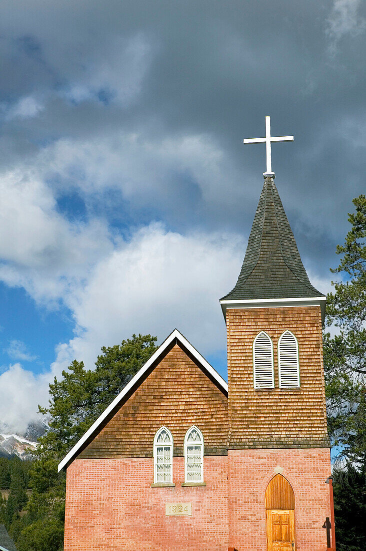 Town church. Jasper. Jasper National Park. Alberta, Canada