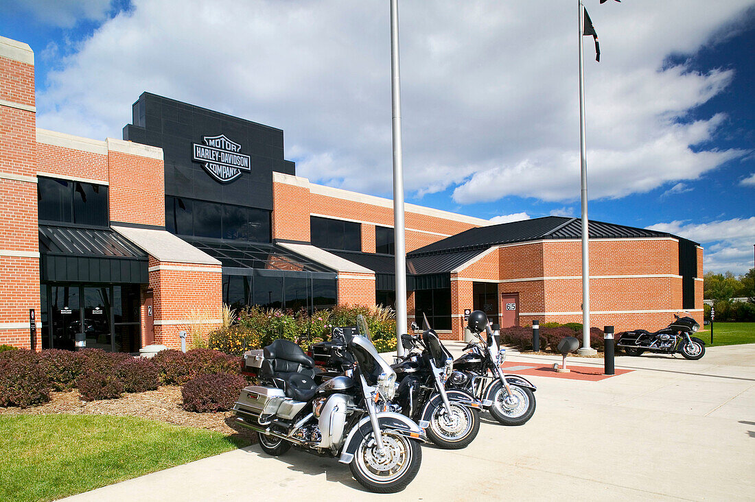 Harley Davidson motorcycles, engine plant. Milwaukee. Wisconsin, USA