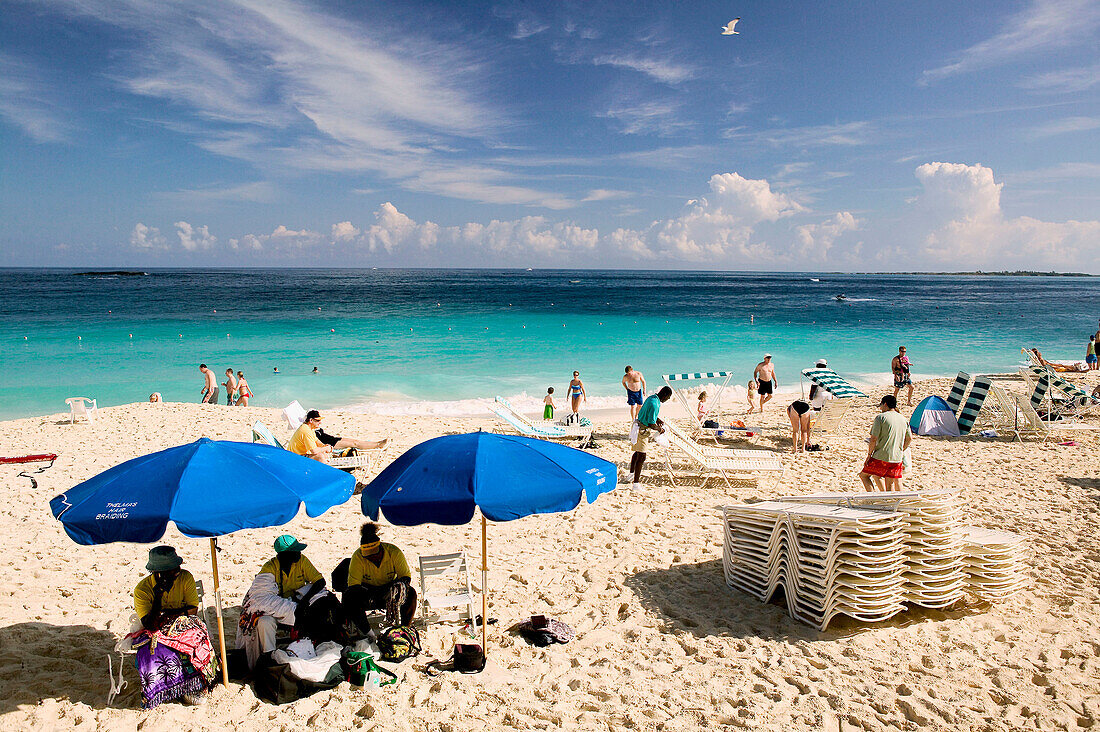 Bahamas, New Providence Island, Nassau: Atlantis Resort and Casino / Paradise Island. Cabbage beach