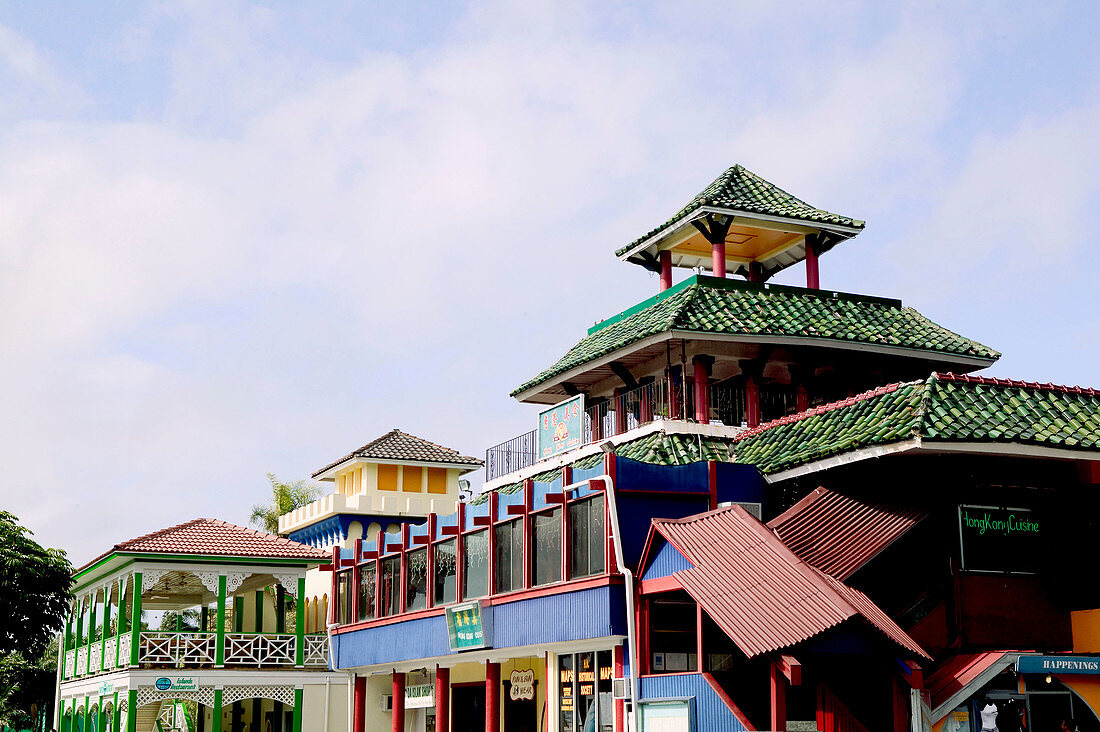 Bahamas, Grand Bahama Island, Freeport: Freeport International Bazaar, Exterior View