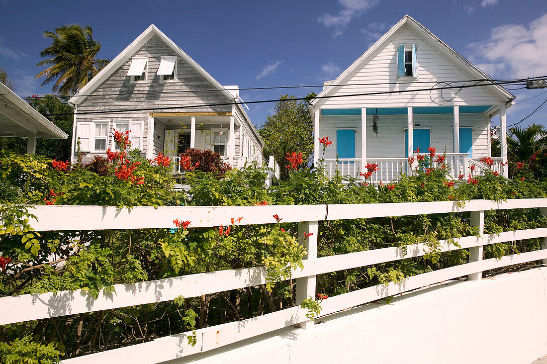 Bahamas, Abacos, Loyalist Cays , Elbow Cay , Elbow Cay, Hope Town: Beach Houses