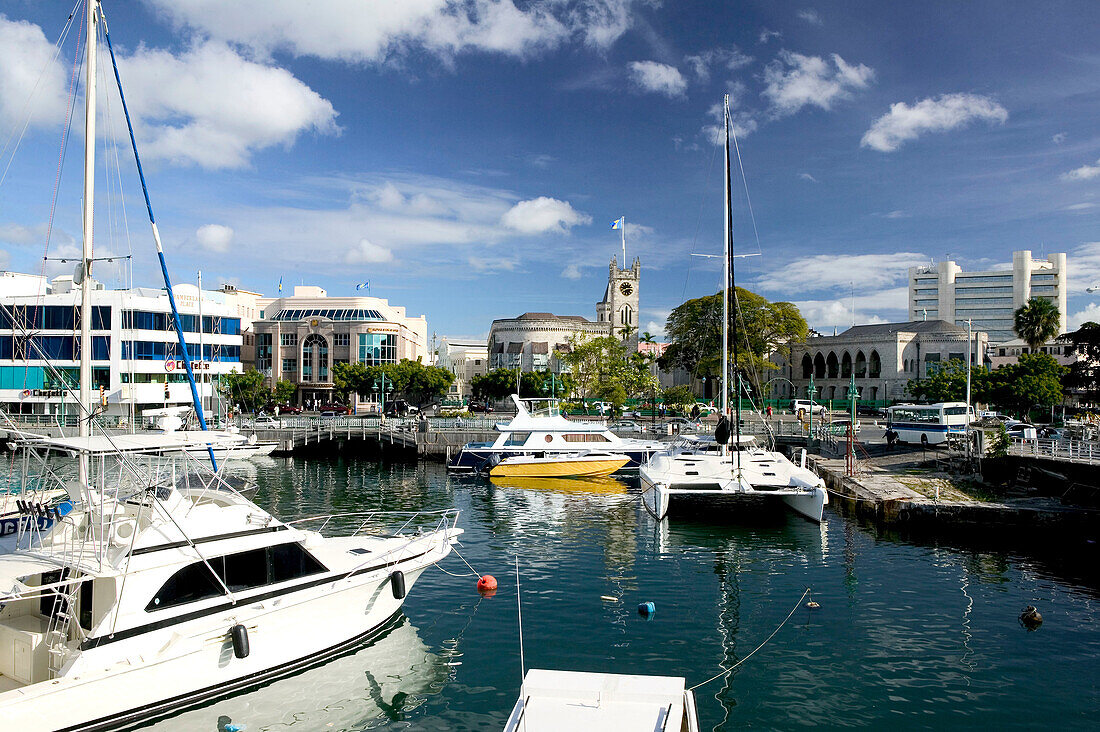 Barbados, Bridgetown: Morning View of The Careenage