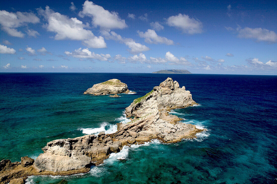 French West Indies (FWI), Guadeloupe, Grande Terre Island, Pointe des Chateaux: Easternmost Point of Grande Terre