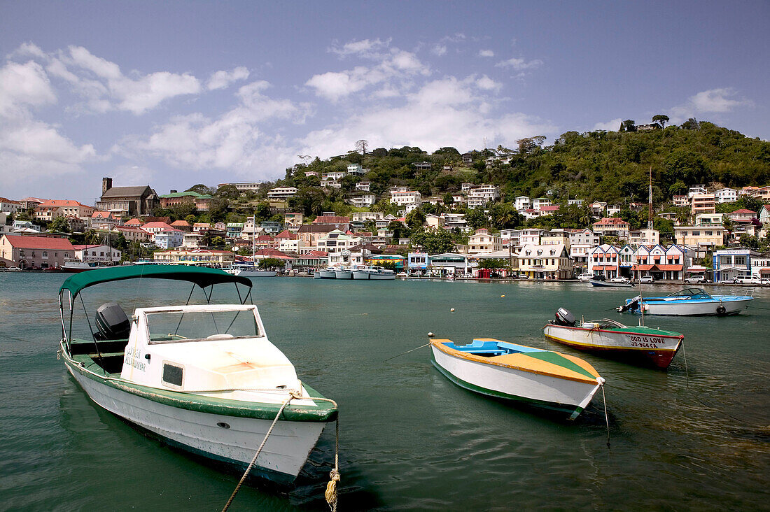 Grenada, St. George s: St. George s Harbor, The Carenage. Harbor View