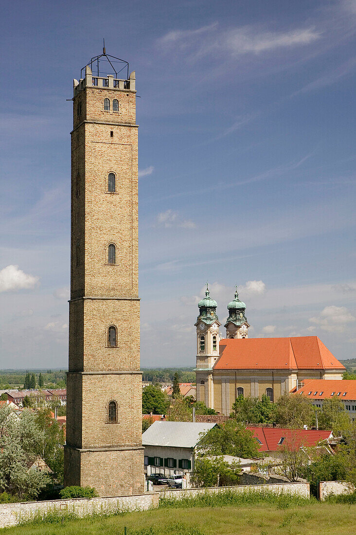 Holy Cross Church & Calvary Hill Lookout Tower. Tata. Western Transdanubia. Hungary. 2004.
