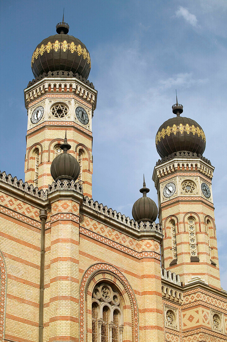 Exterior. Great Synagogue (b.1859). Largest Synagogue in Europe. Pest. Budapest. Hungary. 2004.